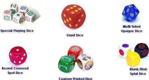 Plastics for Games Ltd, Plastic Dice, Counters and Boardgame Components design,  manufacture and supply.