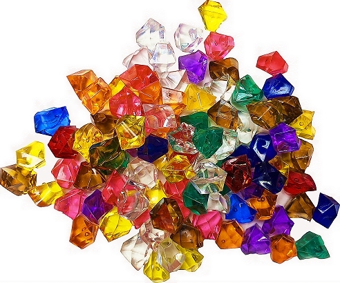 Plastic Gems Jewels Diamonds Rubies Ruby